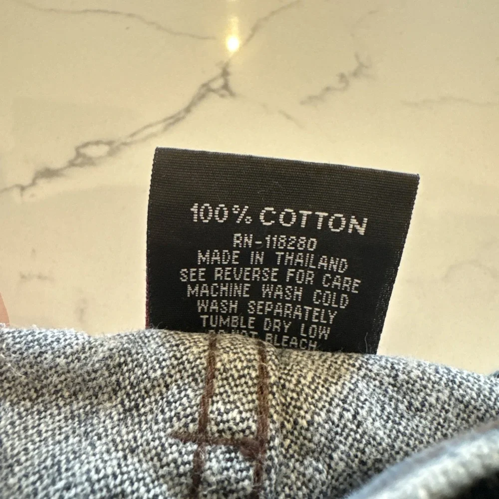 Red Ape Shorts Men's 34 Baggy Raw Denim Jorts Blue Vintage Y2K Skater Emo